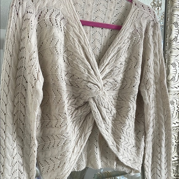 Shein Cream Knitted Sweater - Picture 5 of 7
